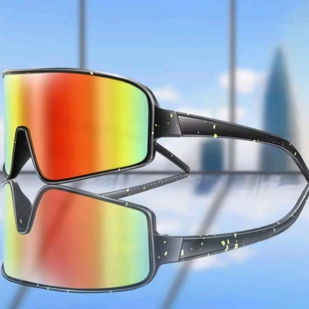 Rainbow Reflective Unisex Cyclist Sunglasses